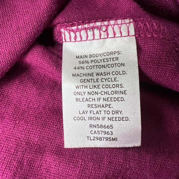 Leith Ruched Long Sleeve Dress - Purple Magenta -Size Small - Picture 10 of 11